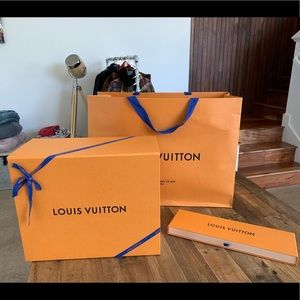 Louis Vuitton gift boxes and carrier bag